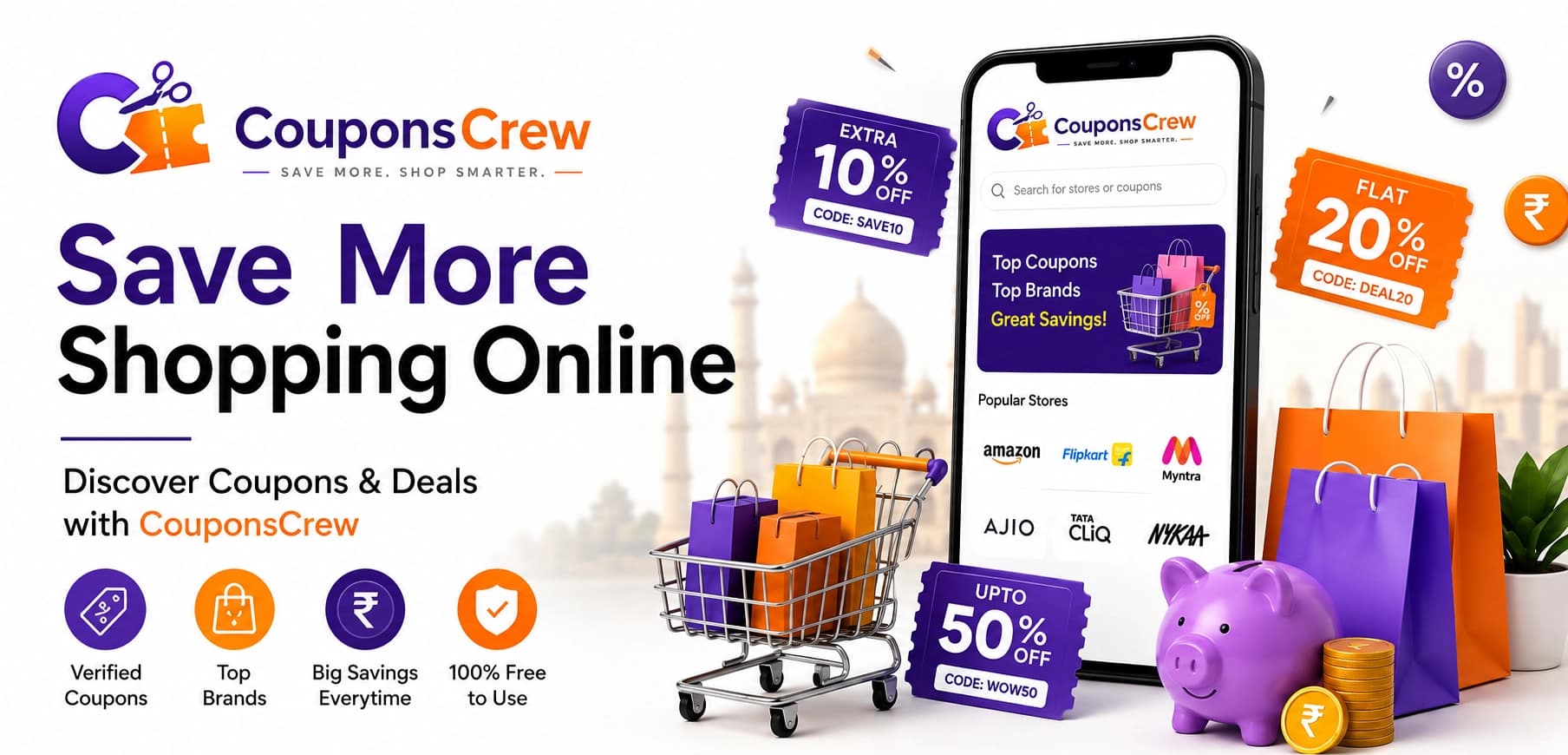 How to Save Money Shopping Online in India — CouponsCrew