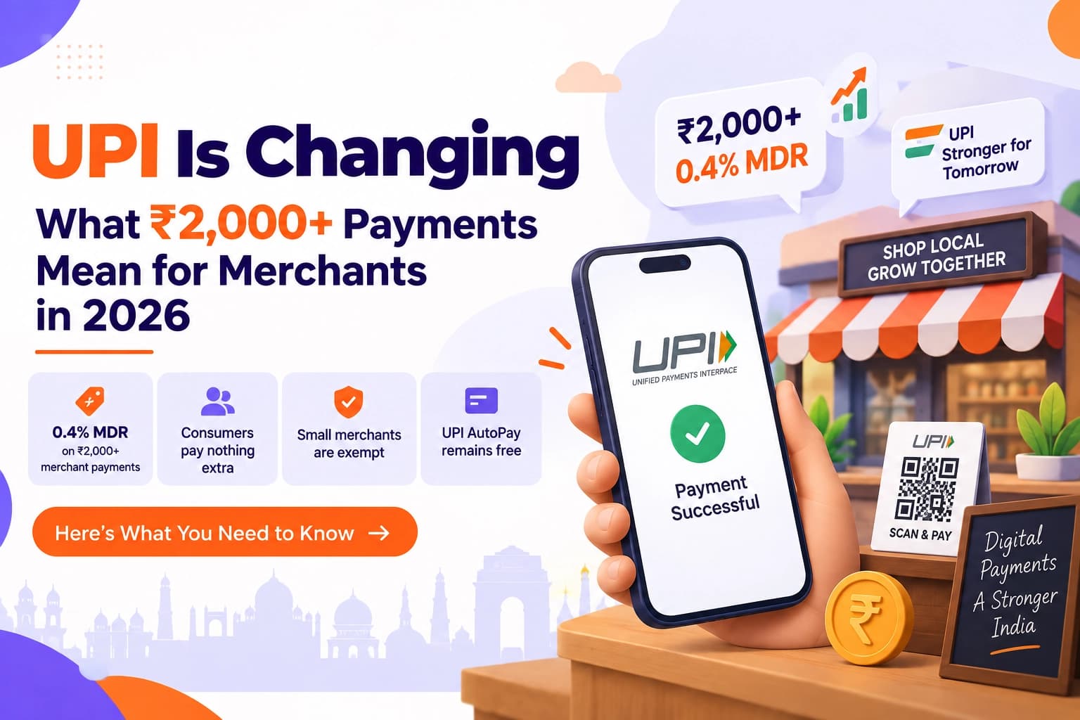 UPI Is Changing: What ₹2,000+ Payments Mean for Merchants in 2026